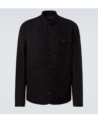 Moncler - Virgin Wool Boucle Overshirt - Lyst