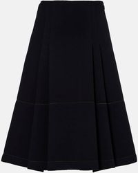 Marni - Tiered Cotton-Blend Midi Skirt - Lyst