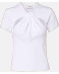 Coperni - Camiseta De Algodon Con Aberturas - Lyst