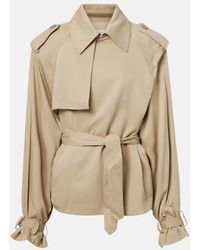 Frankie Shop - Elva Twill Trench Coat - Lyst