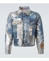 Acne Studios - Printed Denim Jacket - Lyst