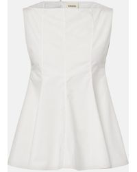 KHAITE - Marita Cotton Top - Lyst