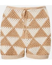 Anna Kosturova - Maija Crochet Cotton Shorts - Lyst