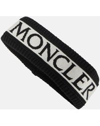 Moncler - Logo Cotton And Wool Headband - Lyst