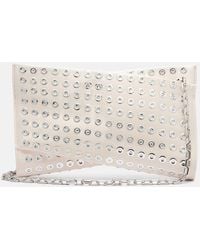 Christian Louboutin - Clutch Loubitwist Small Aus Leder Mit Kristallen - Lyst