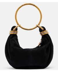 Chloé - Bracelet Small Suede Top-Handle Bag - Lyst