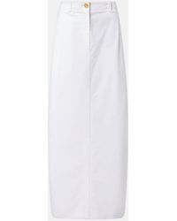 KHAITE - Lucian Cotton Poplin Maxi Skirt - Lyst
