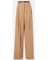 Sportmax - Kiens12 Wool-Blend Wide-Leg Pants - Lyst
