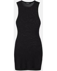 Wardrobe NYC - Minikleid Racer Aus Einem Baumwollgemisch - Lyst
