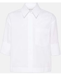 Sportmax - Camisa de popelin de algodon - Lyst