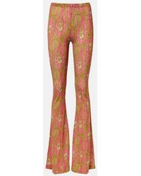 Etro - Paisley Flared Pants - Lyst