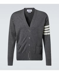 Thom Browne - 4-Bar Wool Cardigan - Lyst