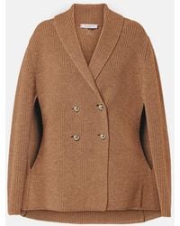 Max Mara - Agenzia Double-Breasted Virgin Wool Cape - Lyst