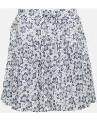 Polo Ralph Lauren - Mini-jupe en coton a fleurs - Lyst