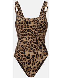 Karla Colletto - Izzy Leopard-Print Swimsuit - Lyst