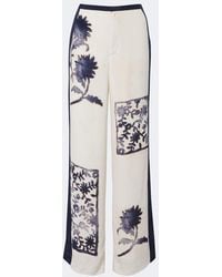 SIR. - Phillipa Floral Wide-Leg Pants - Lyst