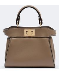 Fendi - Peekaboo Nano Leather Top-Handle Bag - Lyst