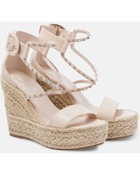 Christian Louboutin - Chocazeppa Spikes 120 Espadrille Wedges - Lyst
