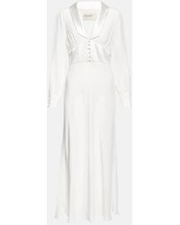 RIXO London - Bridal Jodie Silk Midi Dress - Lyst