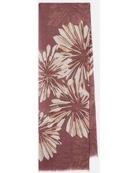 Brunello Cucinelli - Floral Linen Scarf - Lyst