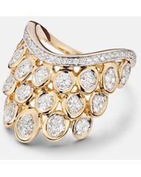 Rainbow K - Ring Blossom Aus 14Kt Gelbgold Mit Diamanten - Lyst