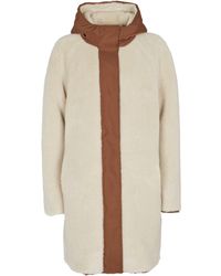 Natural Loro Piana Cotton Neo Horsey Raincoat in White Womens Coats Loro Piana Coats 