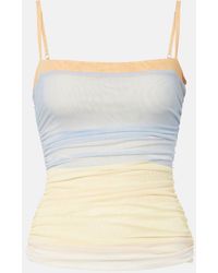 SIR. - Printed Mesh Top - Lyst
