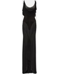 The Attico - Semi-sheer Jersey Gown - Lyst