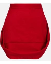Vivienne Westwood - Mini Frame Wool Miniskirt - Lyst