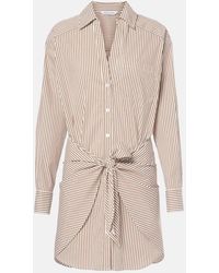 Veronica Beard - Vestido Camisero Roanoke De Mezcla De Algodon - Lyst