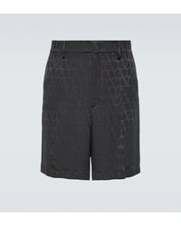 Valentino - Toile Iconographe Silk Shorts - Lyst