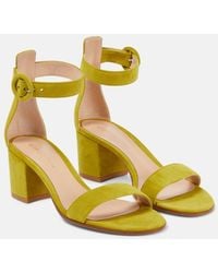 Gianvito Rossi - Versilia 60 Suede Sandals - Lyst