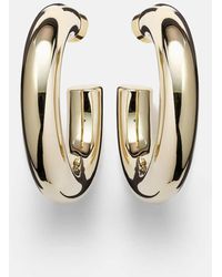Jennifer Fisher - Jamma Mini 10Kt-Plated Hoop Earrings - Lyst