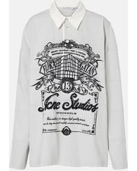 Acne Studios - Logo Cotton Sweatshirt - Lyst