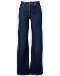 7 For All Mankind - Lotta High-Rise Wide-Leg Jeans - Lyst