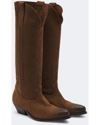 Golden Goose - Wish Star Suede Cowboy Boots - Lyst