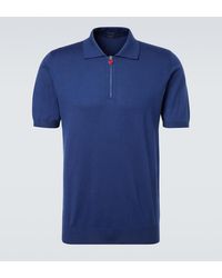 Kiton - Cotton Half-Zip Polo Shirt - Lyst