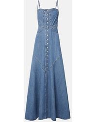 AG Jeans - Seville Denim Maxi Dress - Lyst