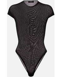 Wardrobe NYC - Sheer Technical Bodysuit - Lyst