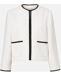Valentino - Cotton Tweed Jacket - Lyst