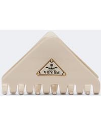 Prada - Logo Hair Clip - Lyst