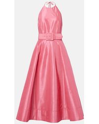 Rebecca Vallance - Maple Belted Midi Dress - Lyst