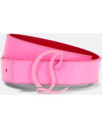 Christian Louboutin - Ceinture En Cuir A Logo - Lyst