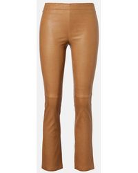 Stouls - Jp Twenty Leather Slim Pants - Lyst