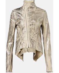 Rick Owens - Beschichtete Jacke Naska Gary Aus Denim - Lyst