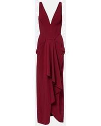 Givenchy - Asymmetrical Draped Midi Dress - Lyst