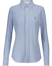 Polo Ralph Lauren Striped Cotton Shirt - Blue