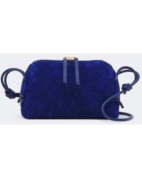 Bottega Veneta - Concert Intrecciato Suede Crossbody Bag - Lyst