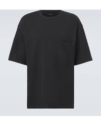 Lemaire - Camiseta En Jersey De Algodon Y Lino - Lyst