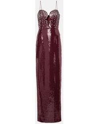 Rebecca Vallance - X Nicky Hilton Zelda Sequined Gown - Lyst